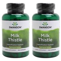 Swanson Milk Thistle 500mg capsules, 100 tablets, 2 units,Korean health food