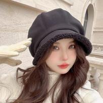Lambswool Bucket Hats Caps Fleece Beret Winter Warm Thickened Bowler Fashion Accessories juoda