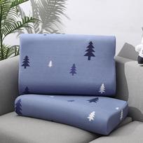 Cotton Wavy Shape Memory Pillow Cases Silica Gel Pillow Special Pillowcase Printing Neck Cushion Cover 40*60/30*50 30x50cm