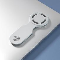 Magnetinis laikiklis nešiojamojo kompiuterio ekranui ir telefonui Magsafe, iPhone 12 13, Kompiuterio ekrano šoninis magnetinis belaidžio įkrovimo stovas balta