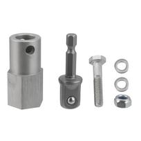 Stainless Steel Cordless Drill Adapter Kit with 12 Inch Socket Adapter Bit Fits for Top Wind sidabras