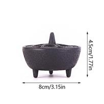 1PC Decoration Incense Holder Brass Incense Insert Holder Cast Iron Incense Burner 4.5x8cm