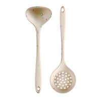 2/3/4/7 vnt. balti silikoniniai indai spalvingi taškeliai. 2pcs A beige