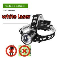 2024 XHP360 Itin galingas LED priekinis žibintas 18650 USB įkraunamas priekinis žibintas, didelio galingumo kempingo žvejybai atsparus vandeniui galvos lempa Kit D-white laser