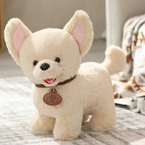 50cm minkštas simuliacinis šuo pliušinis čihuahua haskis teddy šiba inu žaislas vaikams vaikų gimtadienio Kalėdų dovanos pliušinis gyvūnas žaislas 30cm beige