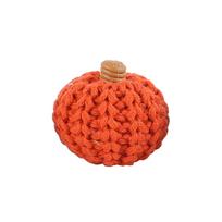 Artificial Pumpkins Crocheted Harvest Fall Thanksgiving Table Decor Mini Pumpkin Harvest Miniature Pumpkins oranžinė