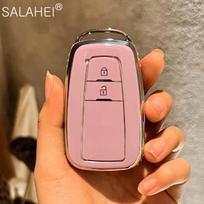 Naujas TPU Automobilio Raktų Dėklas Pilnas Dangtelis Korpusas Fobas Toyota Prius Camry Corolla CHR C-HR RAV4 Land Cruiser Prado Raktų Pakabuko Aksesuarai