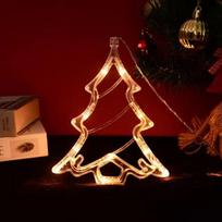 Kalėdinė LED lemputė Snaigė Kalėda Senelis Elnias Kabinamas Siurbtukas Lempa Langų Papuošalai Dekoracija Namams Navidad 2024 Naujųjų Metų Dekoracija Christmas tree