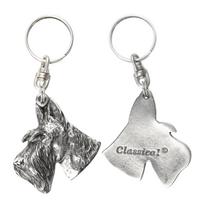 Scottish terrier, Aberdeen Terrier, Scottie, Aberdeenie I - Silver-plated dog pendant, handbag decoration, backpack pendant by Art-Dog brand sidabras