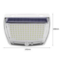 Saulės LED Lauko Šviestuvas 160 LED 3 Šonai Saulės Energija Varomas Energijos Taupymas 3 Režimai Tvora Sodo Sieninis Šviestuvas Kalėdinei Dekoracijai Lempa 1PC