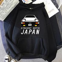 Initial D Japan Hot Anime Hoodie Takumi Fujiwara Tofu Shop Deliverer Ae86 Hachi Roku Jdm megztiniai Unisex hiphopo gatvės drabužiai L
