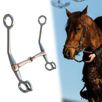 Horse Ring Bit Snaffle H formos Praktiškas tvirtas diržas Lengva naudoti Jojimo reikmenys Pilnas