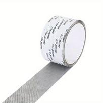 1 Roll Window Screen Repair Tape, Self Adhesive Mesh Tape, Anti Insect Mosquito Mesh pilka spalva