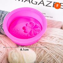 Silikoninės muilo formos „Pasidaryk pats“ formos amatai Muilo formos Daugiafunkcinės muilo formos Kepimas 8.1cm purple