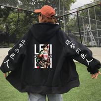 Karšta Anime Attack on Titan Eren Graphic Print su gobtuvu Vyrai Moteriški Negabaritinės gobtuvai Gatvės apranga Harajuku megztinis Striukė su užtrauktuku 4XL