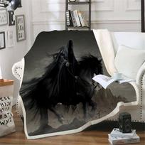 Cartoon Undead Horse Blankets Fluffy Soft Skin-Friendly Children Nap Blanket Cute Printed Luxury Fashion Flannel Throws 30x40in