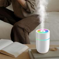 Compact Desktop Humidifier with Ambient Lighting for Home And Office rožinė
