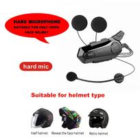 Motociklo laisvų rankų įranga „Bluetooth“ šalmas ausinių stereo ausinės, skirtos mobiliojo telefono GPS MP3 muzikos garsiakalbiui raudona