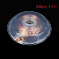 1 vnt 2,0 mm 2,5 mm 3 metrų suvirinimo laidai Litavimo pynimo lydmetalio šalinimo dagčio laidai 2.0mm 3.0M