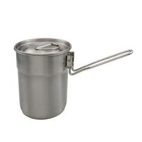 1L Foldable Cooking Tableware Pots Outdoor Camping Hiking Picnic Cookware Foldable Coffee Cups Anti Scalding Water Mugs Pot Pan WHITE gray