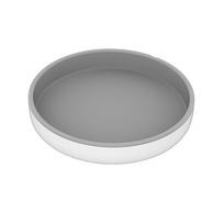 Daugiafunkcinė 360 laipsnių besisukanti prieskonių laikymo lentyna, neslystanti vandeniui atspari virtuvės tvarkyklės priedai 25cm pilka spalva