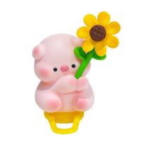 Riding Ornaments Cute Animal Dolls Strap-on Motorcycles Bicycle Take-out Trucks Decorative Motorcycle Culture Peripheral Goods A white