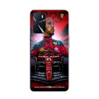 Coque Maniacase pour Oppo A16s Lewis Hamilton Ferrari officiel