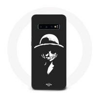 Coque Maniacase pour Samsung Galaxy S10 Plus Monkey D. Luffy black and white