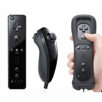 Motion Plus valdiklis, skirtas Nintendo Wii + Nunshuck + juodas dangtelis juoda