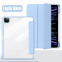 Dėklas, skirtas Ipad Pro 11 12,9 12 9 2022 10-osios 9-osios kartos Funda, skirtas Ipad Air 5 4 3 10,5 6-7-8 2021 Mini 6 Covor priedai 7th 8th 9th 10.2 tamsiai mėlyna spalva