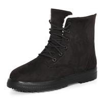 Women Boots Warm Fur Ankle Boots For Women Winter Boots Black Heels Snow Botas mujer Elegant Woman Heeled Shoes Winter Shoes 44 juoda