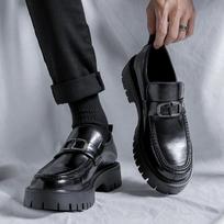 Mados Didžiosios Britanijos retro tendencijos vyriški odiniai suknelių batai 2024 m. pavasario ruduo Naujas dizaineris Low Help vyriški britiški darbo drabužiai 38 juoda