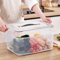 Maisto laikymo dėžutė Šviežios daržovės, vaisiai su rankena Užkandžiai Sandari Erdvę taupanti Sandarinimas 4.5L gray