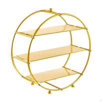 3 Tiers Cupcake Stand Cake Light Luxury Fruits Holder Tiered Serving Tray for Birthday beige