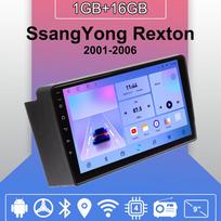 Android Carplay Automobilio Radijas SsangYong Rexton 2001-2006 Multimedia Grotuvas Galvos Vienetas Stereo GPS Navigacija BT WIFI 2+32GB 1+16GB pink