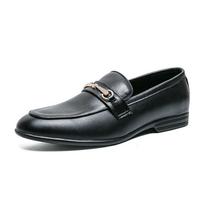 Fashion 2024 Casual Flats Lazy Shoes Man Party Driving Flats Nightclub Pointed Leather Shoes Coiffeur Luxury Shoes Leather Loafers Mens 38 juoda