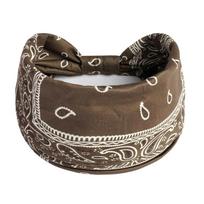 Boho mazgo turbanai joga elastinis galvos apdangalas moterims galvos juosta plačios plaukų juostos galvos apdangalas margos bandanos mada plaukų juosta aksesuarai kava