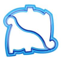 Maisto klasės plastikiniai „pasidaryk pats“ sumuštiniai pjaustyklės formos Maisto pjaustymas duonos sausainiams, formoms Kūrybiniai namų pyragų kepimo įrankiai Dinosaur mėlyna