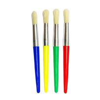 4 spalvotų šerių teptukų rinkinys vaikų dailės ir „pasidaryk pats“ projektams 4pcs per set round head kaip parodyta spalva