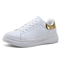 Fashion Unisex Casual Skateboard Shoes Ourdoor Jogging Trekking Black Women Sneakers Athletic Shoes Comfortable Non Slip Shoes for Men 36 balto aukso spalvos