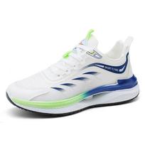 Fashion Mesh Breathable Men Tenis 2024 New Men's Tide Shoes Lace-up Mixeds Colour Sneaker Man Non-slip Running Shoes Platform Shoes 39 balta