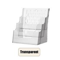 New Bedside Bookshelf Children's Acrylic Transparent Magazine Storage Desktop Picture Book Storage Box Wall-mounted Storage Rack skaidri