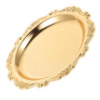 Jewelry Tray Iron Cake Pan Miss Ring Holder Fruit Round Events Plate Coffee Table