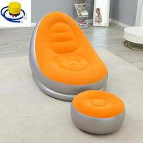 1 vnt. ruda pripučiama tinginio sofa su pakoja PVC flokuotas paviršius Sofa-kėdė Sulankstoma poilsio kėdė Rašomojo stalo kėdė violetinė