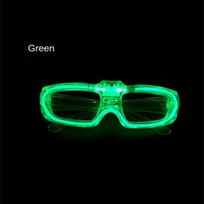 1/5/10pcs Luminous Glasses Glow Sunglasses With Light Neon Fluorescent Decorative Bar Party Gift Adult Kids Birthday Props 1pc žalia šviesa spalva