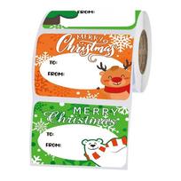 250 Pcs Christmas Gift Tag Stickers Self Adhesive Present Seal Label Stickers DIY Gift Package Decoration Easy to Use blue