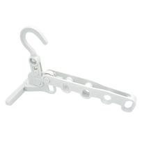 New Foldable 5-hole Clothes Drying Rack Indoor Clothes Rack Portable Travel Hotel Hanging Hook Hanger Save Space white