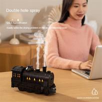 Train Humidifiers Train Aromatherapy Cool Mist Diffuser Air Humidifiers Oil Retro Diffusers with Remote Control UK Plug CHINA brown