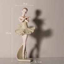 Elegantiška dervos statulėlė miela mergaitė širdis balerina Statulėlė Smulkmena kūrybingas vaikų kambario stalo dekoras dovana gray
