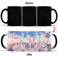 Sexy Beach Beauty Karščiui jautrus puodelis BSKT-197 Kavos puodeliai Spalvą keičiantys puodeliai Anime puodelis Suasmenintos dovanos Gėrimai Keraminiai Juokingi 301-400ml gray
